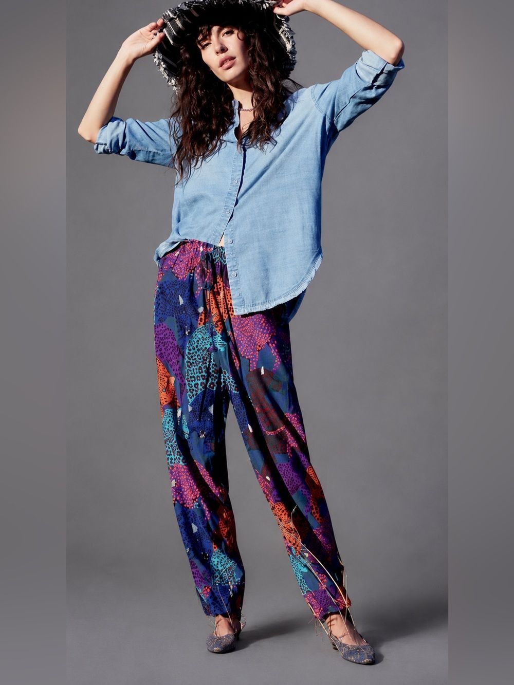Farm Rio for Anthropologie Sami Wildcat Trousers
Women’s Size S